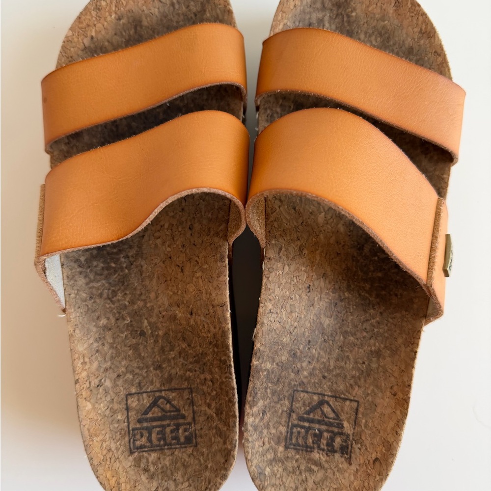Reef Brown Slide Sandals